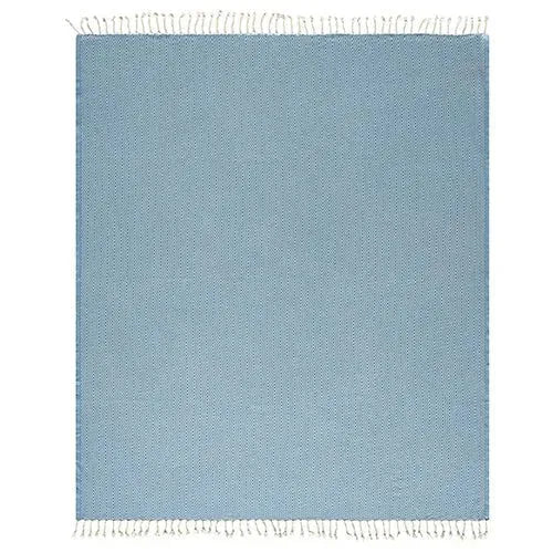 Sadie 80303LIB Light Blue Throw Blanket