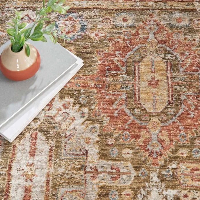 Sahar SHR01 Green Rug - Rug & Home