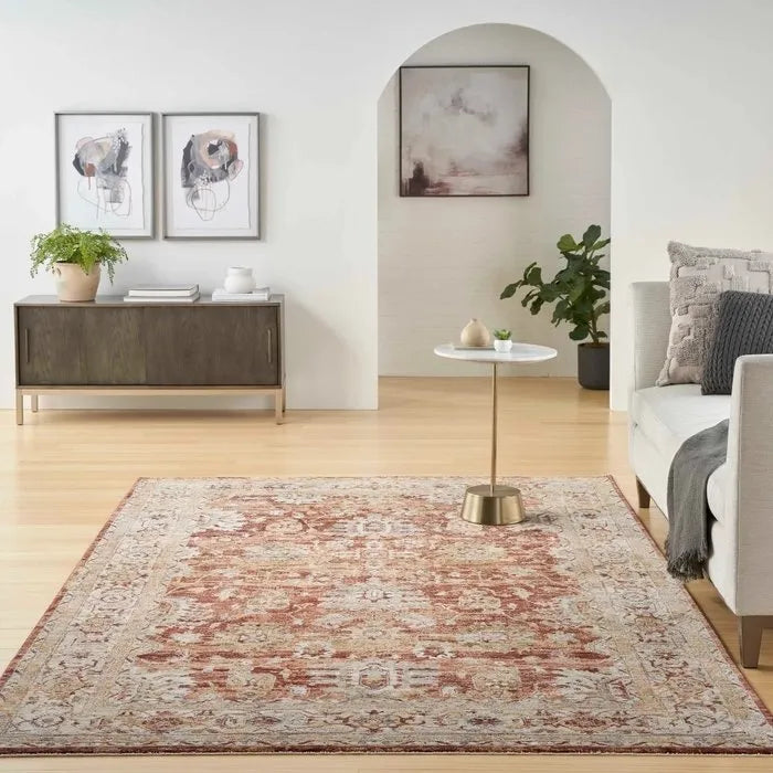 Sahar SHR02 Rust Rug - Rug & Home