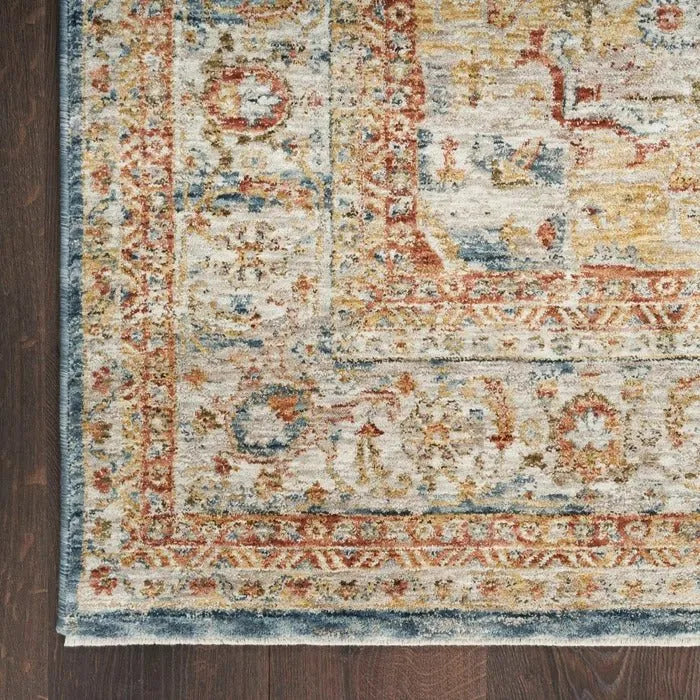 Sahar SHR06 Ivory/Blue Rug - Rug & Home