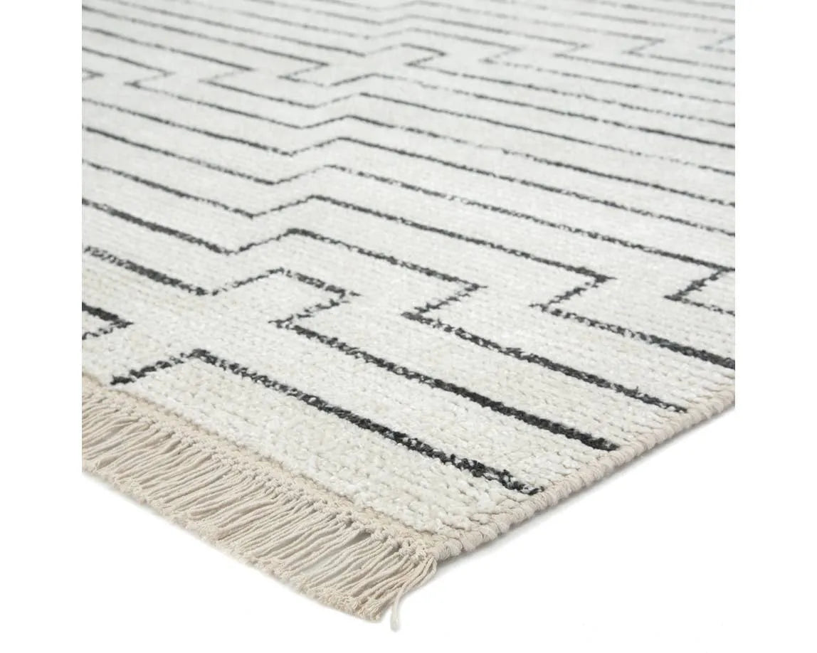 Satellite SAT02 Alloy White / Black Rug - Rug & Home