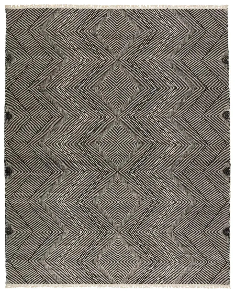 Satori STR02 Black/Cream Rug