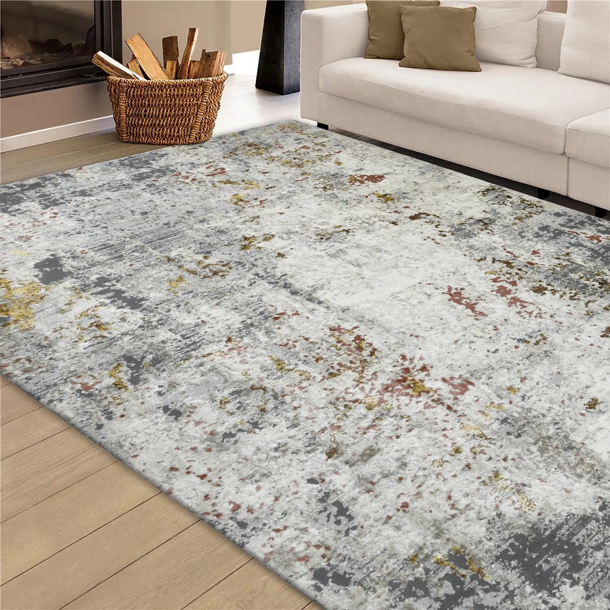 Savannah SAV-7 Ivory/Grey Rug - Rug & Home