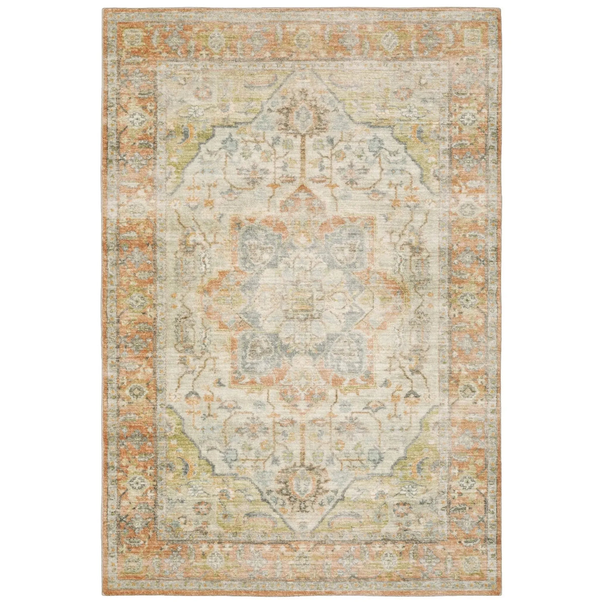 Savoy 28101 Orange/Blue Rug