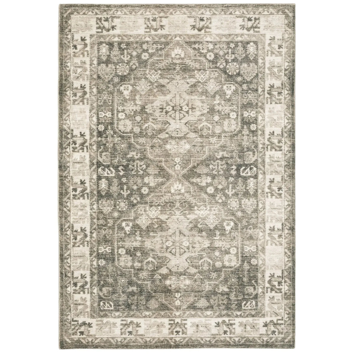Savoy 28105 Charcoal/Ivory Rug