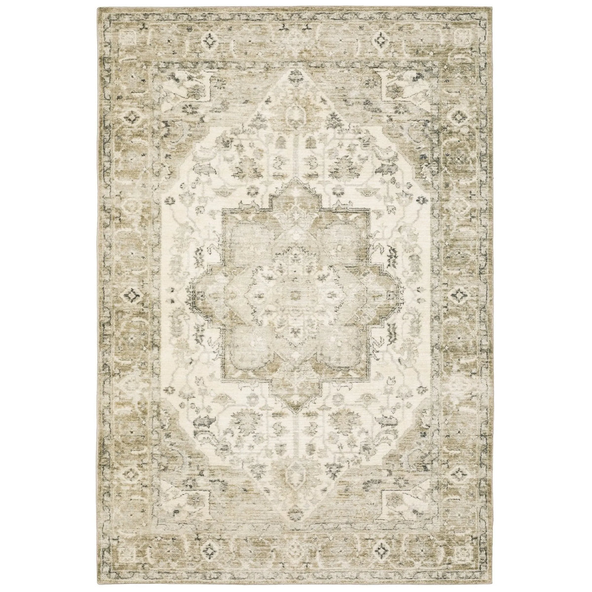 Savoy 28108 Green/Ivory Rug - Rug & Home