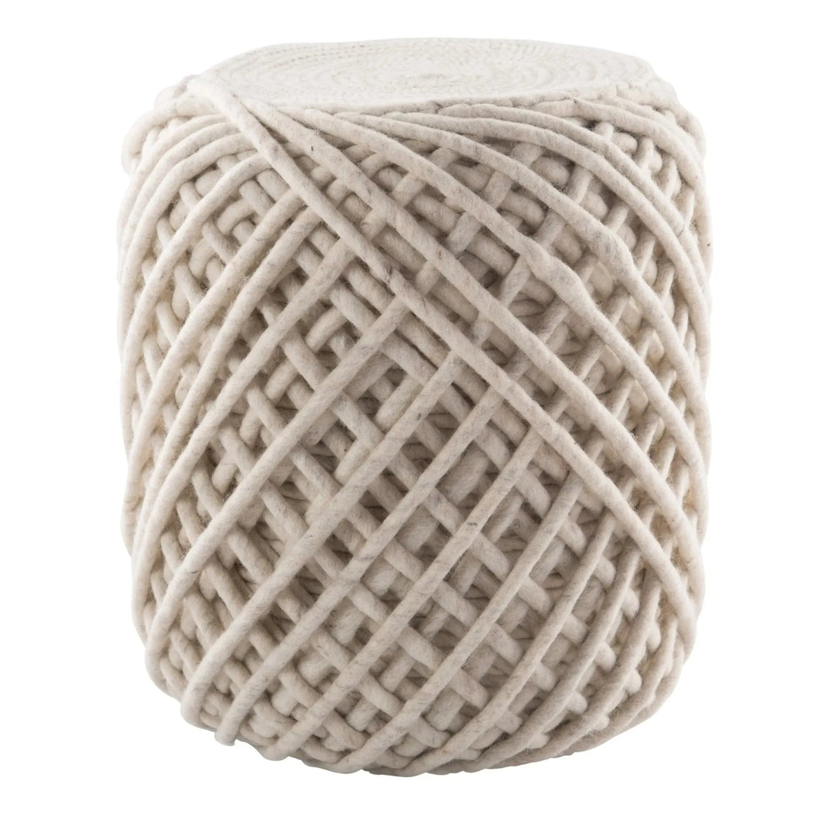 Scandinavia Pouf Scp18 Guna White/Light Gray Pouf