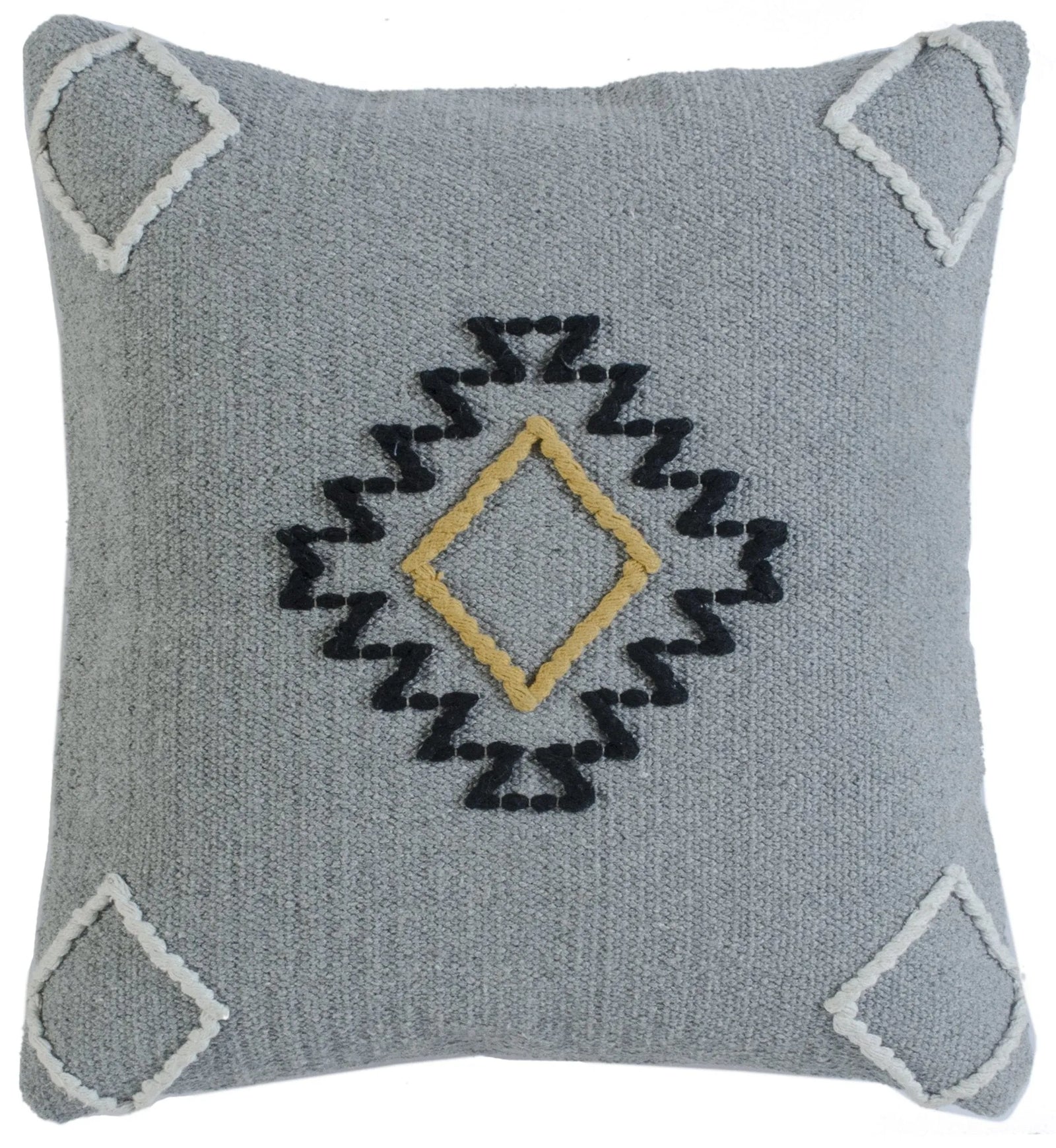 Scandinavian Diamond Motif Lr07615 Gray/Multi Pillow - Rug & Home