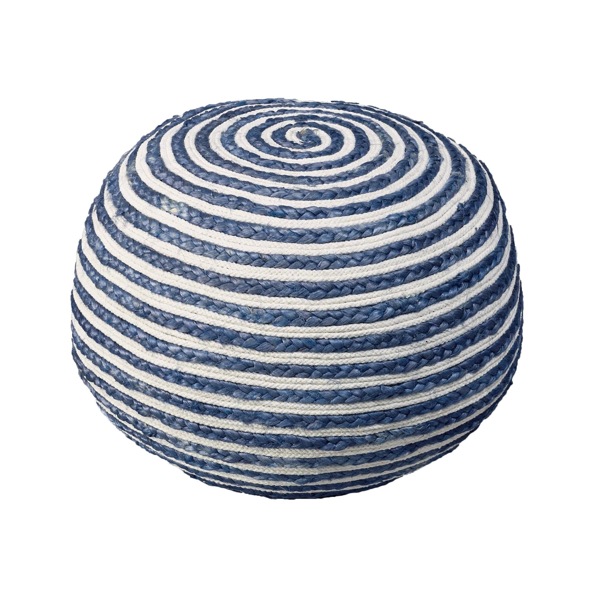 Seafaring Navy LR99701 Pouf - Rug & Home