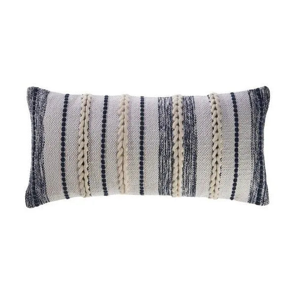 Seashore 07416NVW Navy White Pillow - Rug & Home