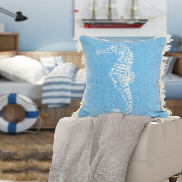 Seashore 07481BGW Blue Glow Pillow - Rug & Home