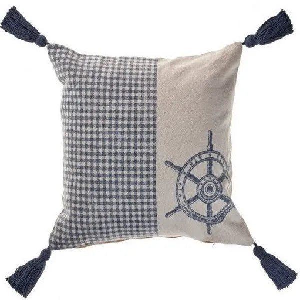 Seashore 07484MNB Moonlight Blue Pillow - Rug & Home