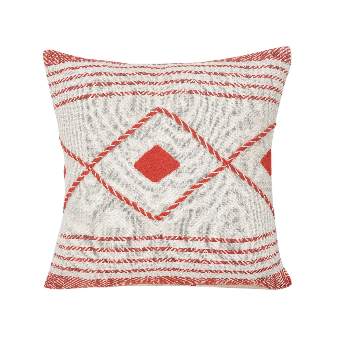 Seashore Lr07583 Red/White Pillow