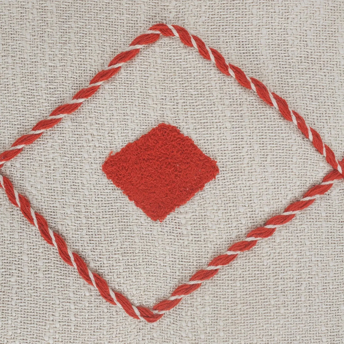 Seashore Lr07583 Red/White Pillow