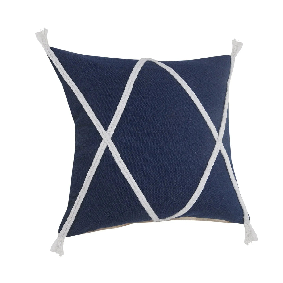 Seashore Lr07631 Navy/White Pillow