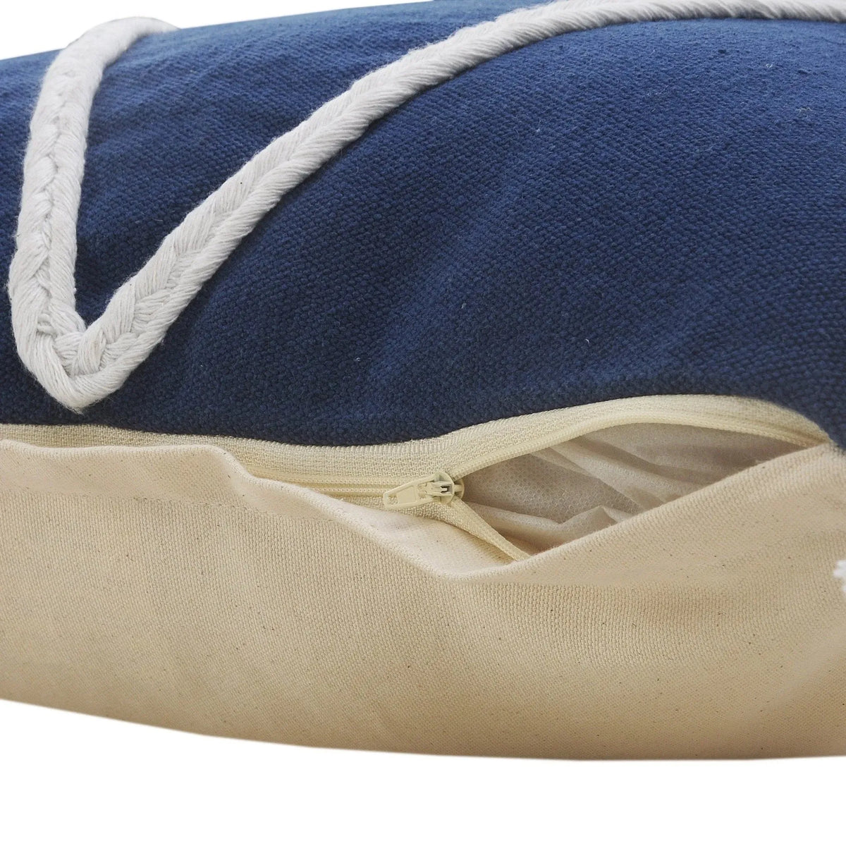 Seashore Lr07631 Navy/White Pillow