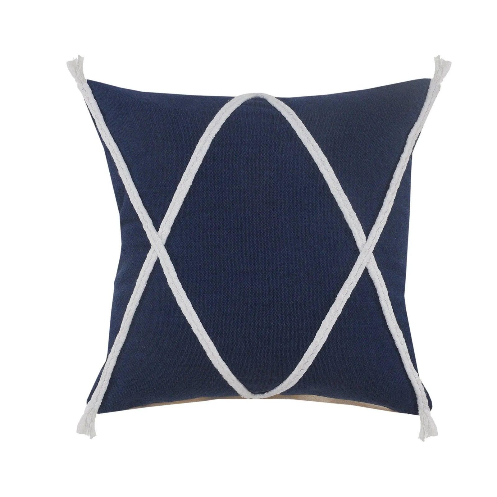 Seashore Lr07631 Navy/White Pillow - Rug & Home