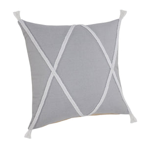 Seashore Lr07632 Light Gray/White Pillow - Rug & Home