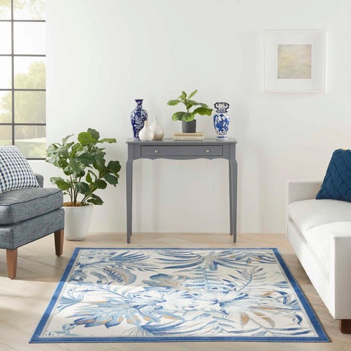 Seaside SDS02 Ivory/Blue Rug - Rug & Home