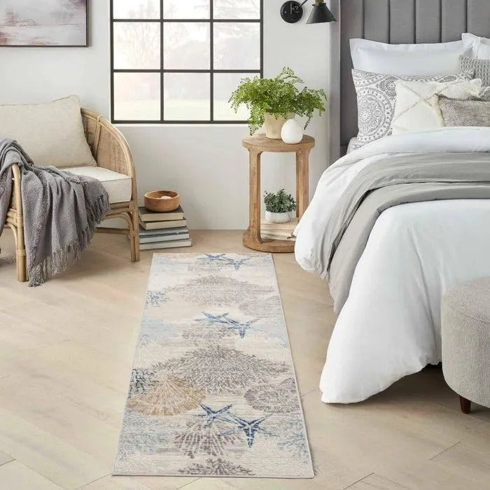 Seaside SDS04 Ivory/Grey Rug - Rug & Home