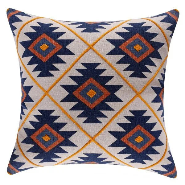 Sedona 07953BOE Blue/Orange Pillow - Rug & Home