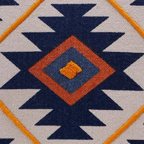 Sedona 07953BOE Blue/Orange Pillow - Rug & Home