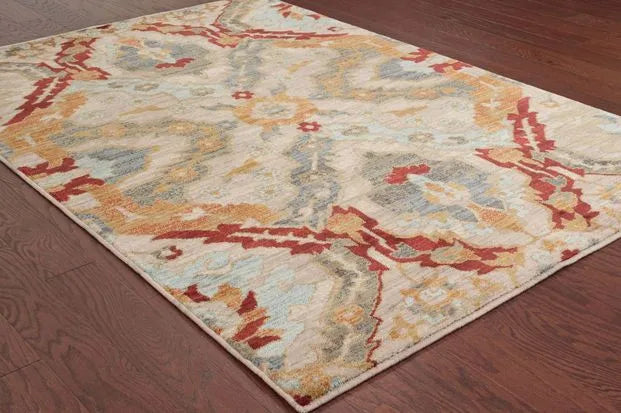 Sedona 6357A Beige / Orange Rug - Rug & Home