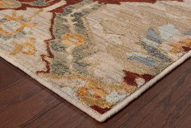 Sedona 6357A Beige / Orange Rug - Rug & Home