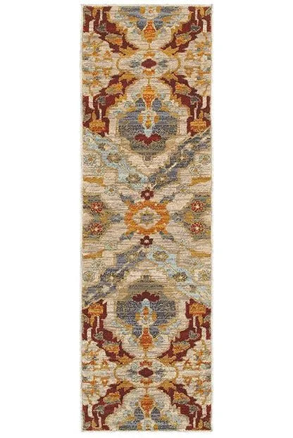 Sedona 6357A Beige / Orange Rug - Rug & Home