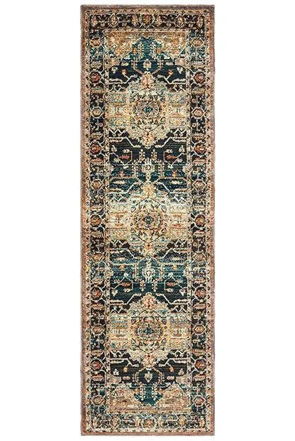 Sedona 9592B Blue Gold Rug - Rug & Home