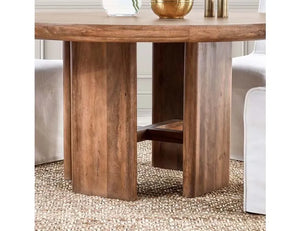 Selena 60" Round Dining Table Umber - Rug & Home