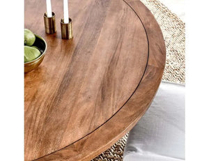 Selena 60" Round Dining Table Umber - Rug & Home