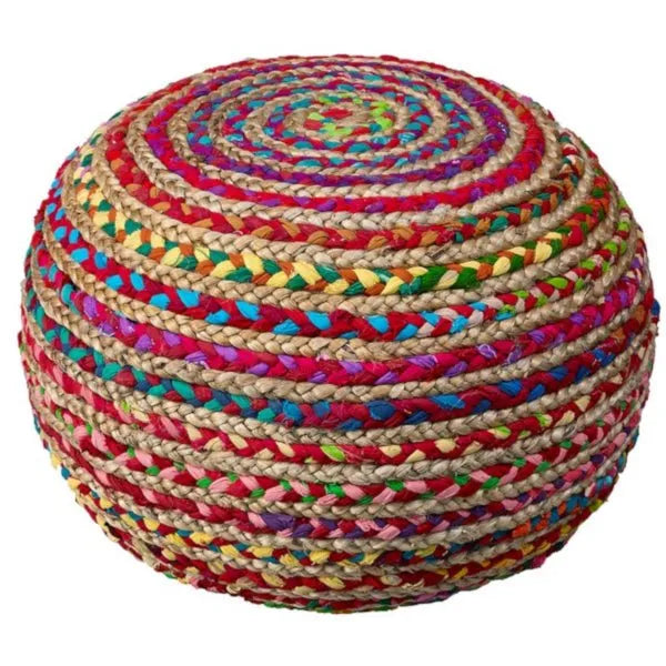 Serena 99705MLT Multi Pouf - Rug & Home