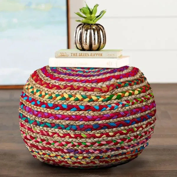 Serena 99705MLT Multi Pouf - Rug & Home