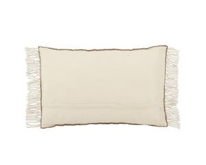 Settia SET01 Taupe/Ivory Pillow - Rug & Home