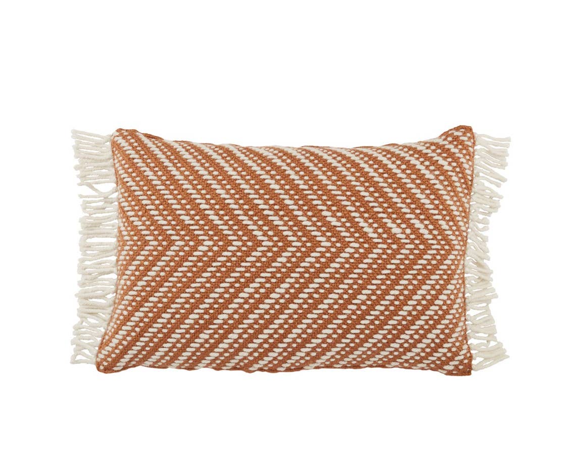 Settia SET05 Terracotta/Ivory Pillow - Rug & Home