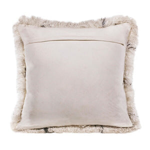 Shag 07753WLT White/Black Lattice Pillow - Rug & Home