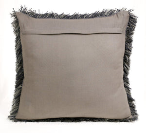 Shag Lr07523 Dark Gray Pillow - Rug & Home