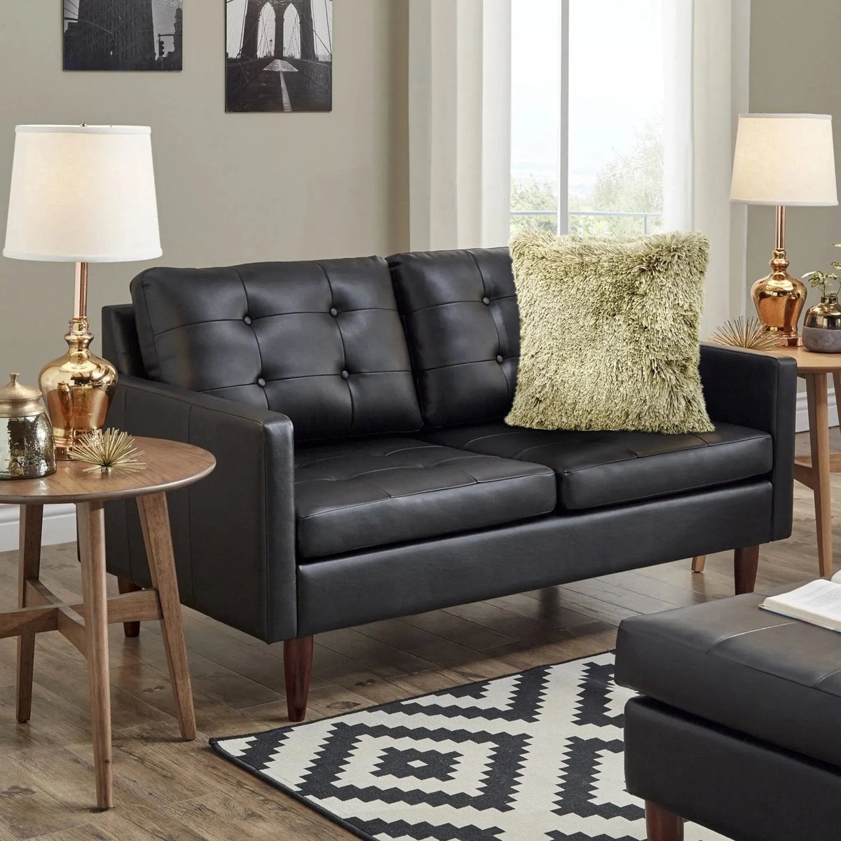 Shag Lr07525 Taupe Pillow