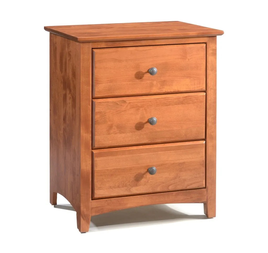 Shaker 3 Drawer Wide Nightstand - Rug & Home