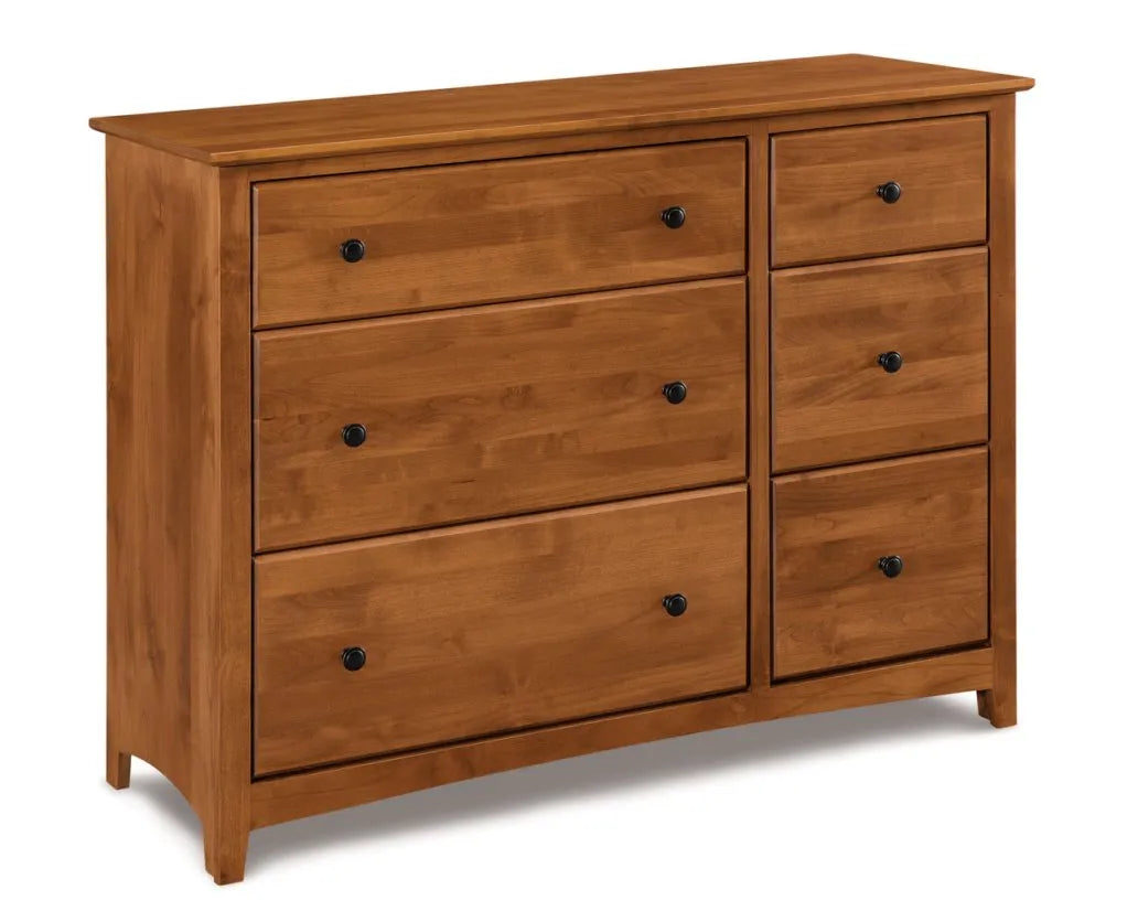 Shaker 6 Drawer Combo Dresser - Rug & Home