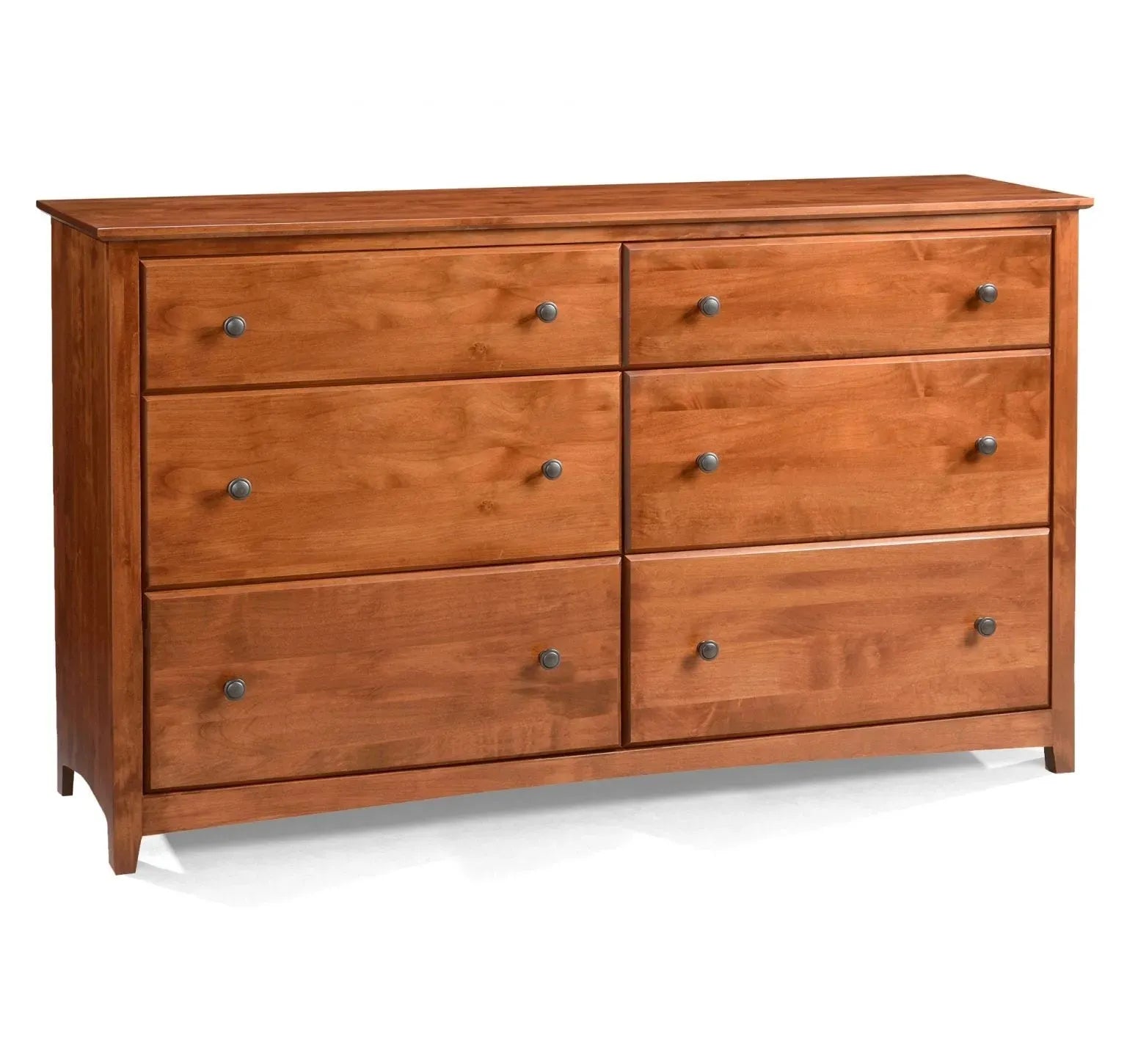 Dresser Rug Shaker 6 Drawer Dresser - Rug & Home- Natural (N) / Nickel (-N)
