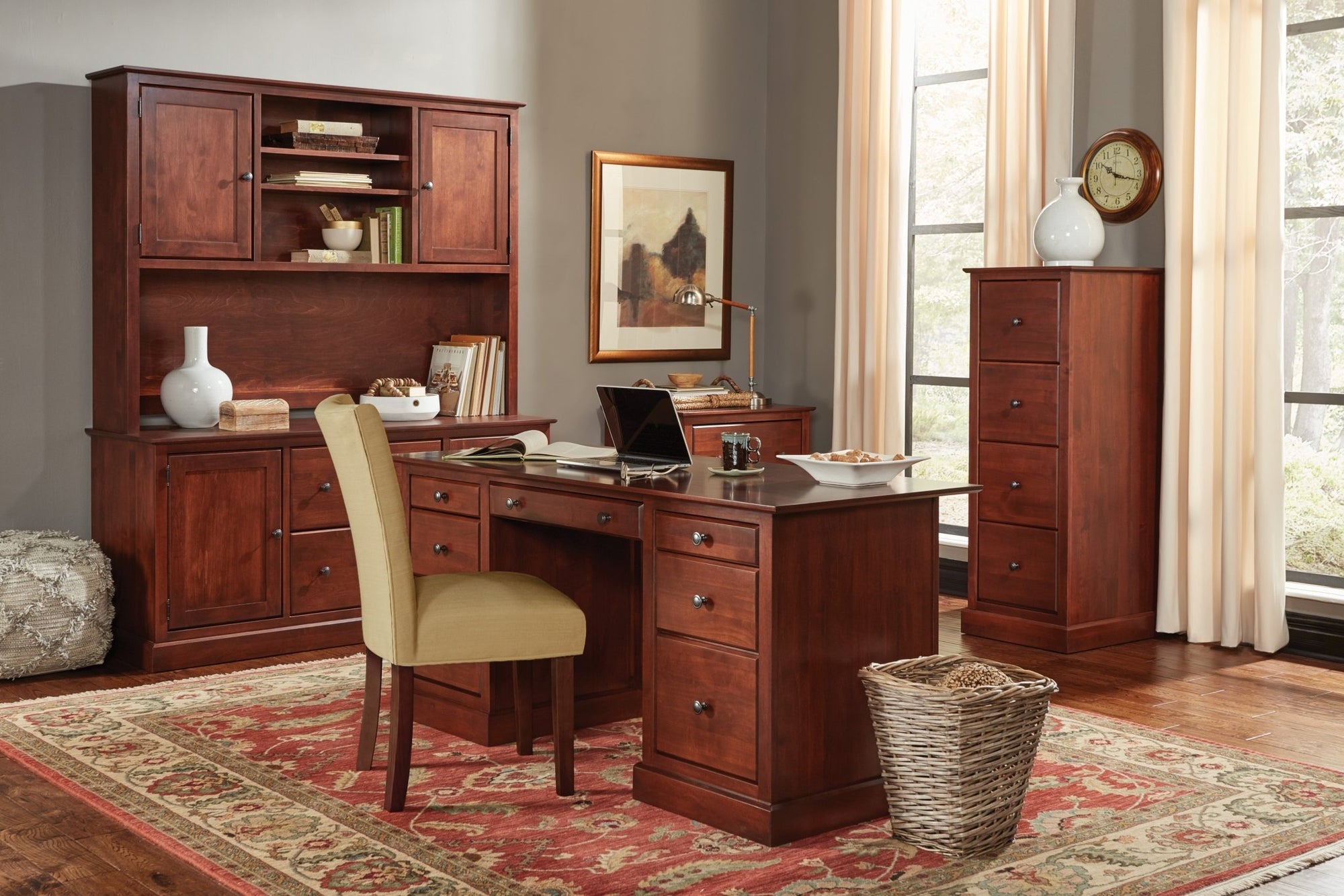 Shaker Hutch (Pairs with Credenza) - Rug & Home