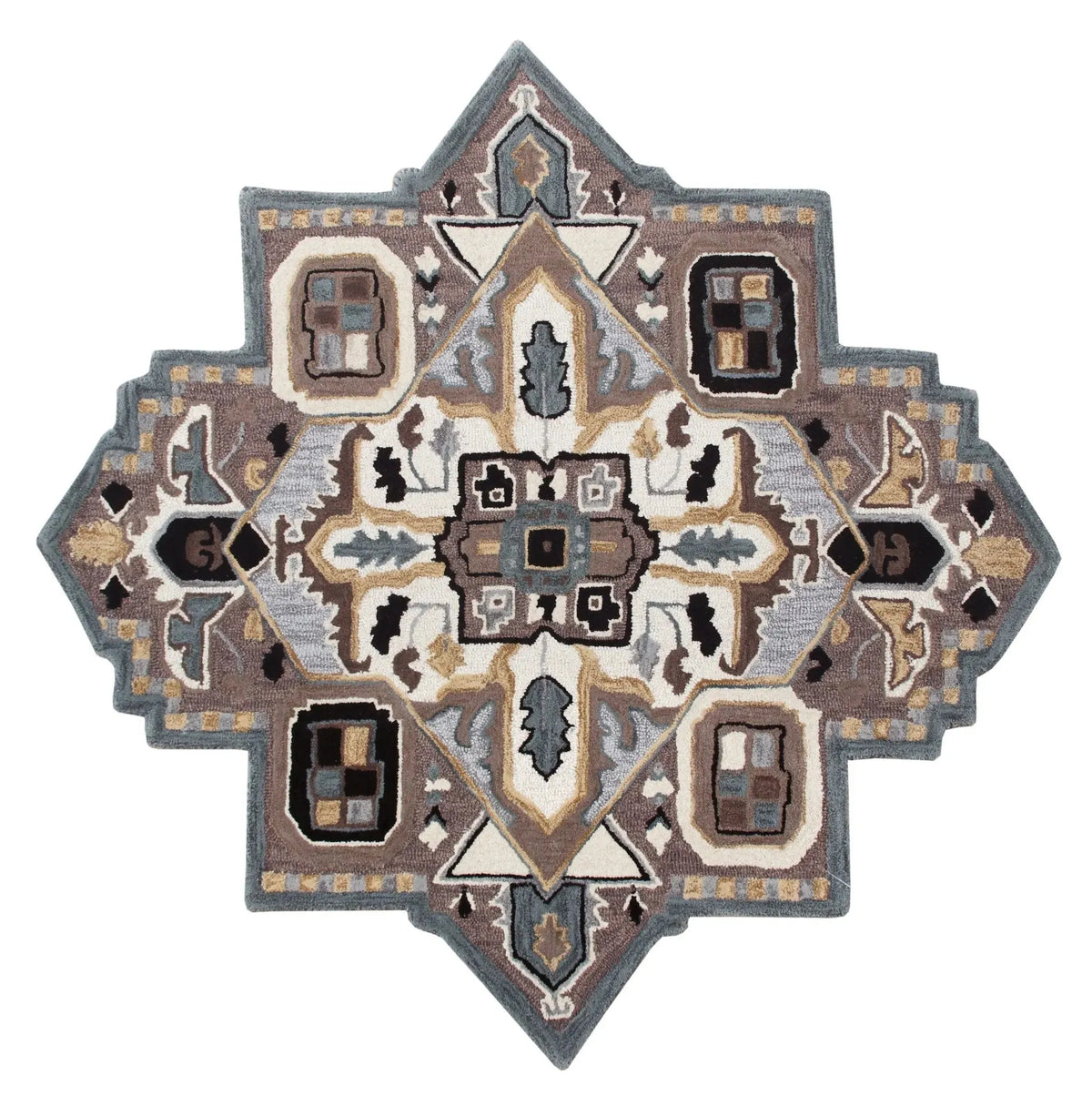Shapes Lr50922 Gray/Cream/Ivory Rug