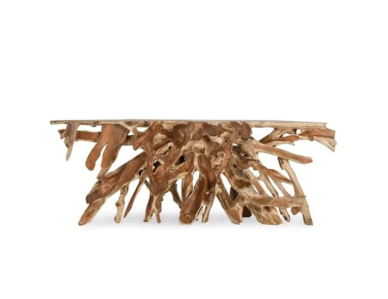 Shia Root 98" Console Table Natural - Rug & Home