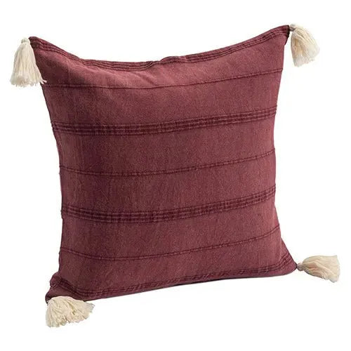 Silas 07997BUR Burgundy Pillow