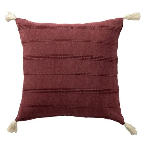 Silas 07997BUR Burgundy Pillow - Rug & Home