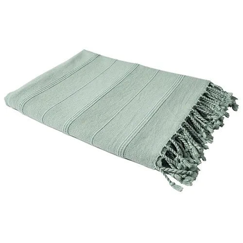 Silas 80311AQG Aqua/Green Throw Blanket