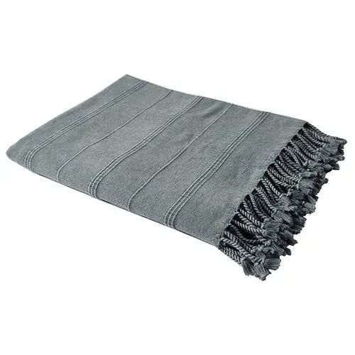 Silas 80312BIG Bluish Grey Throw Blanket