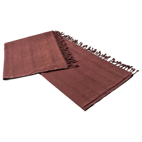 Silas 80314BUR Burgundy Throw Blanket - Rug & Home